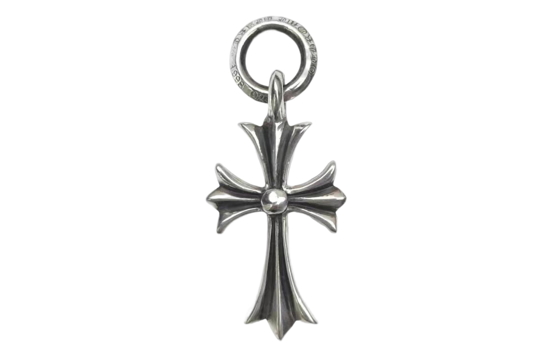 Chrome Hearts Cross Necklace 925 Silver Pendant Unisex Couple Design. CH000700