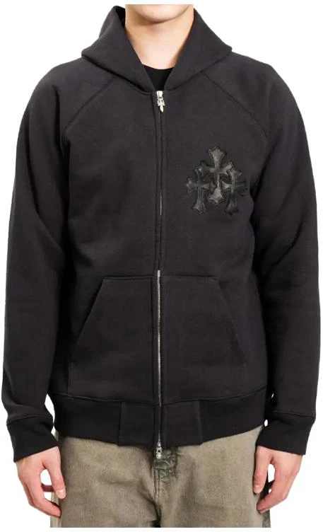 chrome-hearts-cross-patch-black-zip-up-hoodie-unisex-ch-20232159