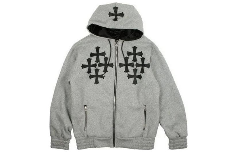 Chrome Hearts Cross Print Hoodie Long Sleeve Jacket CH-000089