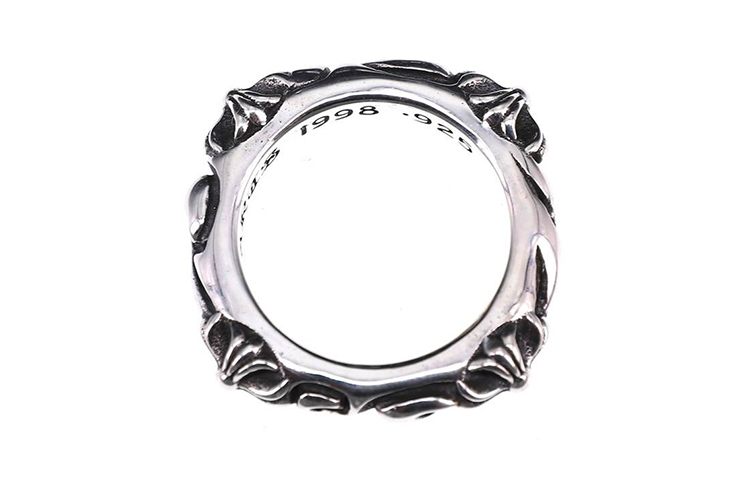 Shop 克罗心十字图腾925银戒指情侣款 CH-JZ-666