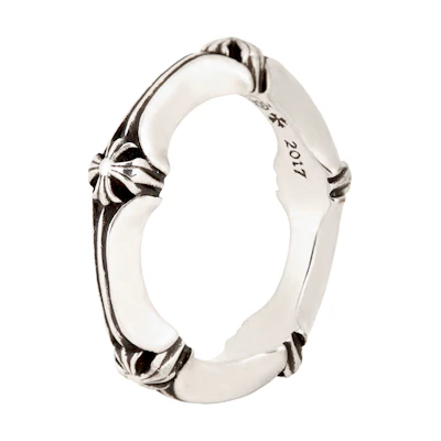 Chrome Hearts Crossbone 925 Silver Ring Unisex Couple Style Silver. CH-JZ-459