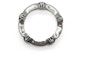 Lookbook Chrome Hearts Crossbone 925 Silver Ring Unisex Couple Style Silver. CH-JZ-459