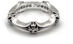 Shop Chrome Hearts Crossbone 925 Silver Ring Unisex Couple Style Silver. CH-JZ-459