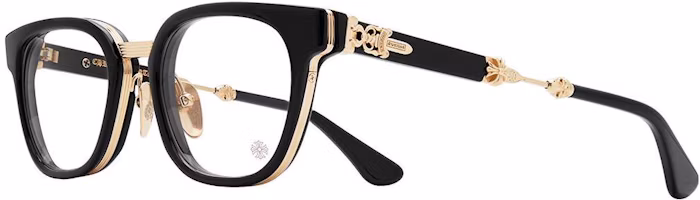 Order Chrome Hearts Duck Butter 黑金銀框眼鏡 男女通用方形設計 DUCK BUTTER BKGP