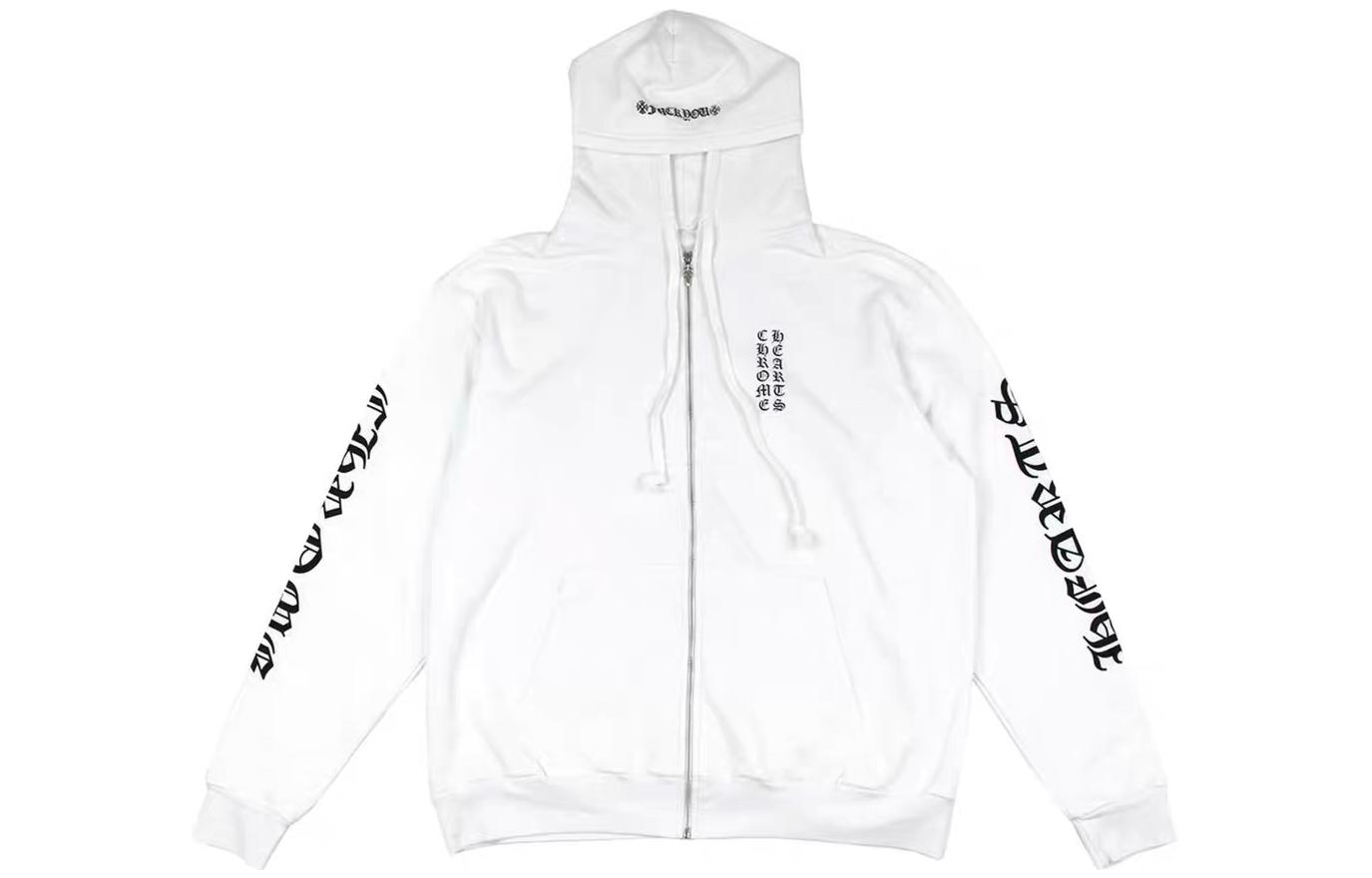 Chrome Hearts Embossed Cross Horseshoe Hoodie White () CH-031046242