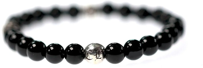 chrome-hearts-engraved-logo-925-silver-bracelet-unisex-black-couples-style-2704