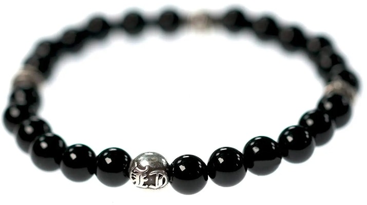 Pulsera Chrome Hearts Logo Grabado Plata 925 Unisex Negra Estilo Parejas. 2704 Lookbook Pulsera Chrome Hearts Logo Grabado Plata 925 Unisex Negra Estilo Parejas. 2704