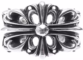 Chrome Hearts Floral Cross Ring 925 Silver Silver Ring CH-JZ-275 Chrome Hearts Floral Cross Ring 925 Silver Silver Ring CH-JZ-275