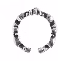 Lookbook Chrome Hearts Floral Cross Ring 925 Silver Silver Ring CH-JZ-275