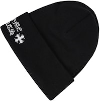 Chrome Hearts Front Logo Embroidered Wool Beanie Unisex Black CH-CAP-2023015 Chrome Hearts Front Logo Embroidered Wool Beanie Unisex Black CH-CAP-2023015