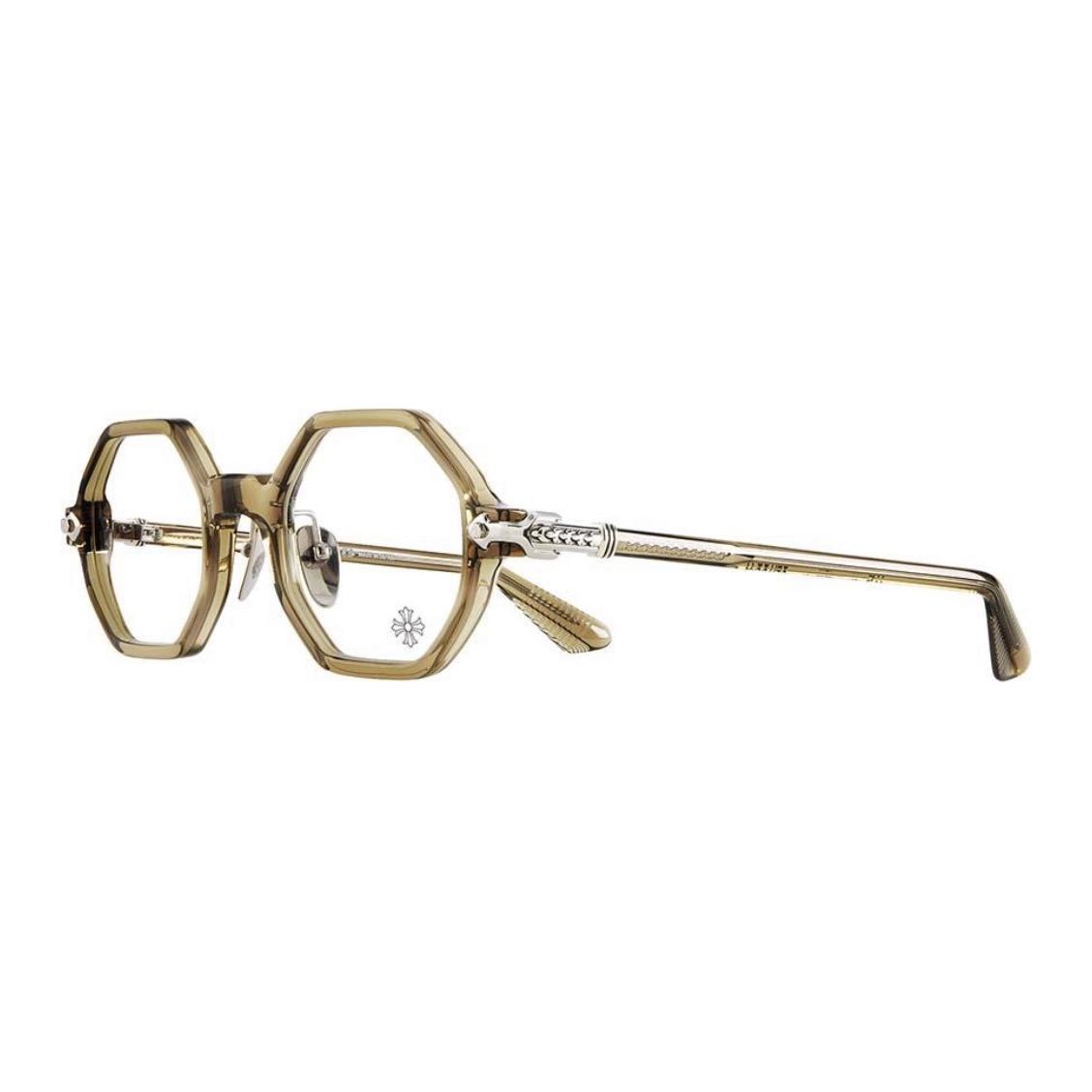 Chrome Hearts Full-Rim Irregular Optical Glasses Gold Frame for Men CLITCO-AArmy