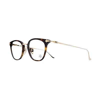 Chrome Hearts Full-Rim Oval Optical Glasses Unisex Tortoise Shell Design 323171452628E51466