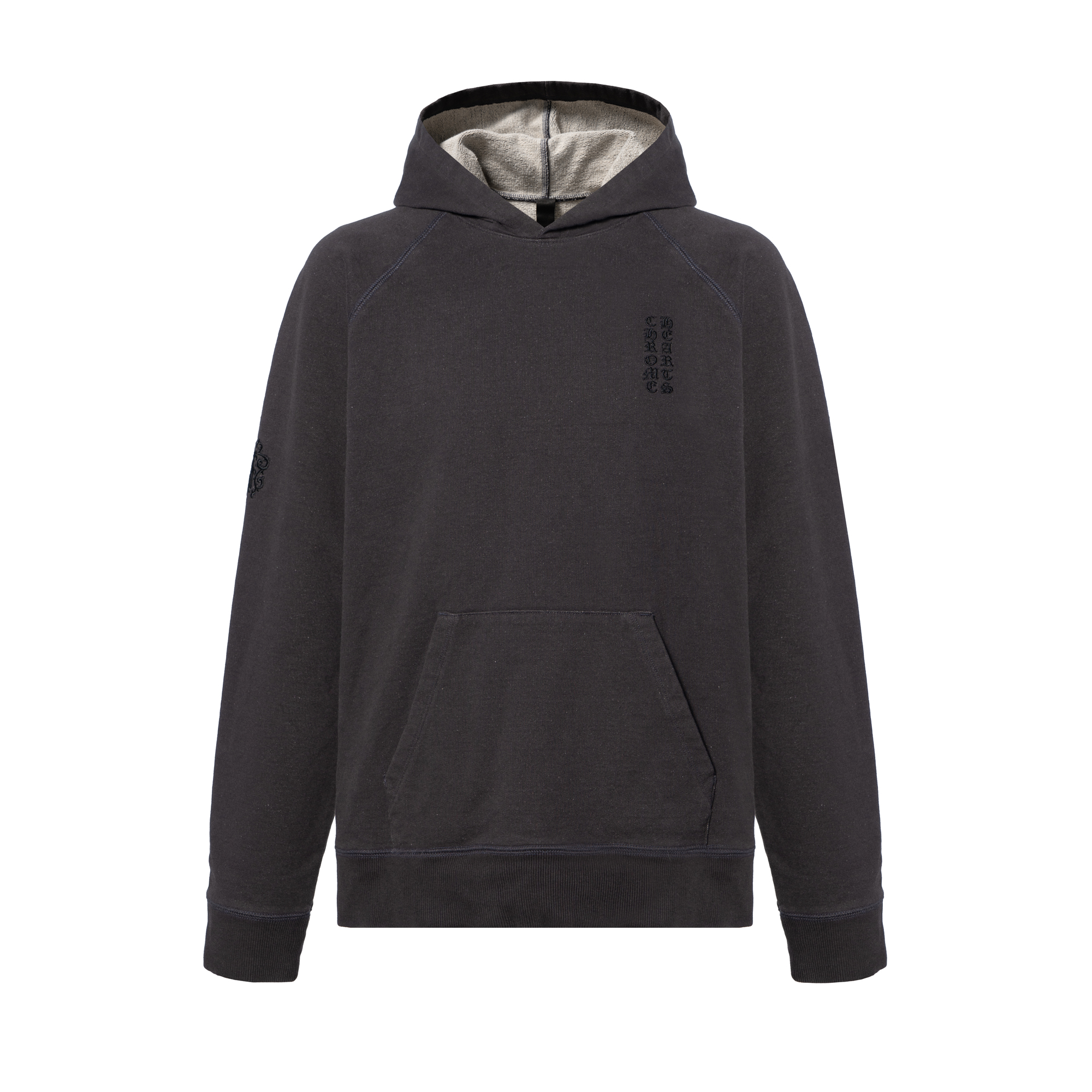 Chrome Hearts FW21 High-End Casual Solid Hoodie Deep Brown 240923