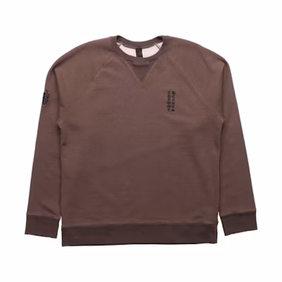 Chrome Hearts FW21 High-End Logo Graphic Pullover Hoodie Brown Menswear. 240908