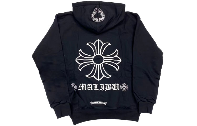 Chrome Hearts FW21 Malibu Exclusive Black Cross Zip Hoodie Unisex Black CH-519