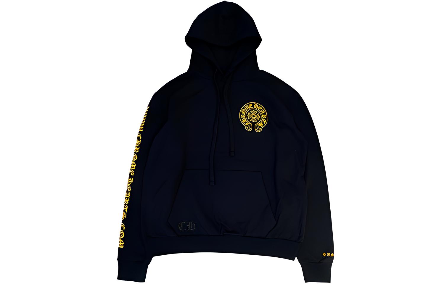 Chrome Hearts FW21 Printed Pullover Hoodie Unisex Black CH-300