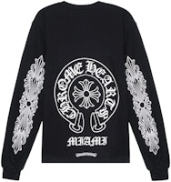 Chrome Hearts FW21 Unisex Black Crewneck Pullover T-Shirt Couples Style. CH-269 Chrome Hearts FW21 Unisex Black Crewneck Pullover T-Shirt Couples Style. CH-269