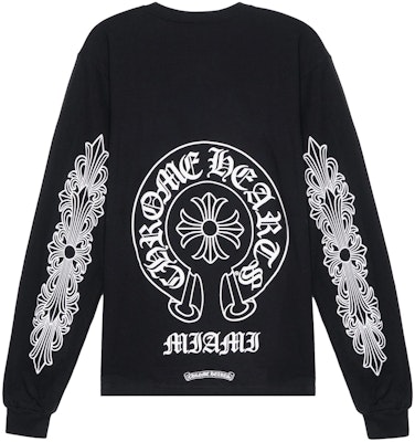 Chrome Hearts FW21 Unisex Black Crewneck Pullover T-Shirt Couples Style. CH-269 Buy Chrome Hearts FW21 Unisex Black Crewneck Pullover T-Shirt Couples Style. CH-269