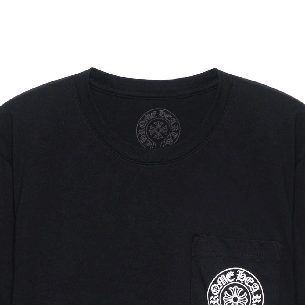 Shop Chrome Hearts FW21 Unisex Black Crewneck Pullover T-Shirt Couples Style. CH-269