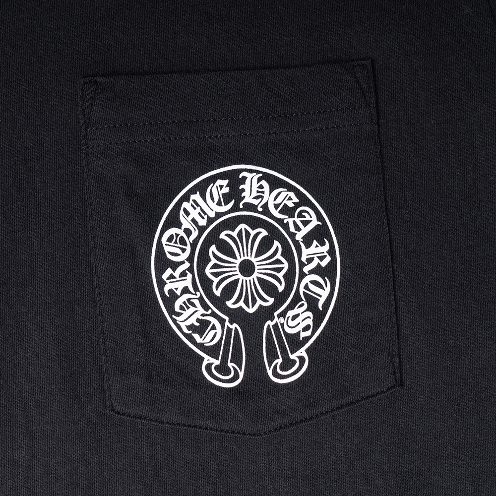 Sizing Chrome Hearts FW21 Unisex Black Crewneck Pullover T-Shirt Couples Style. CH-269