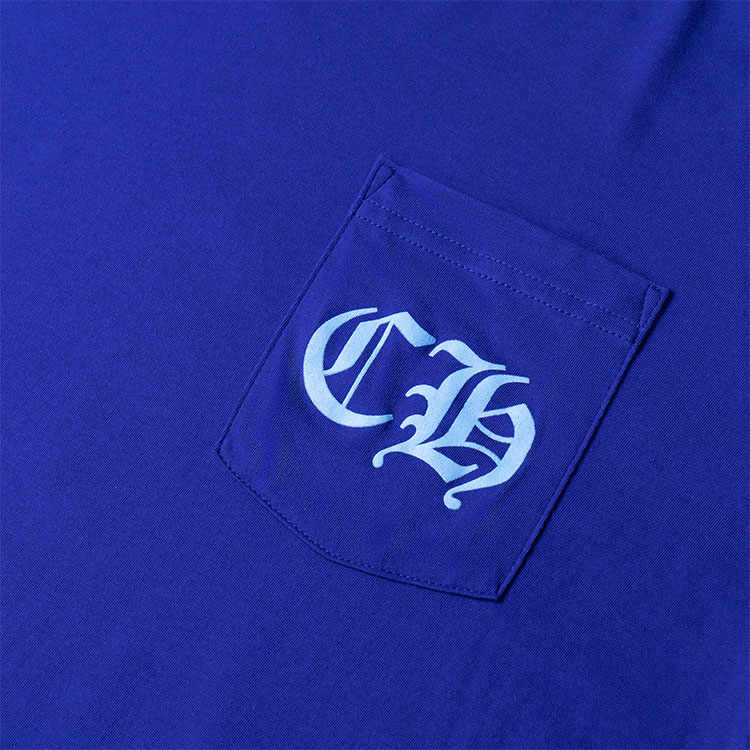 Sizing Chrome Hearts 2022蓝色星星Logo印花男女同款长袖T恤 CH-2022100805