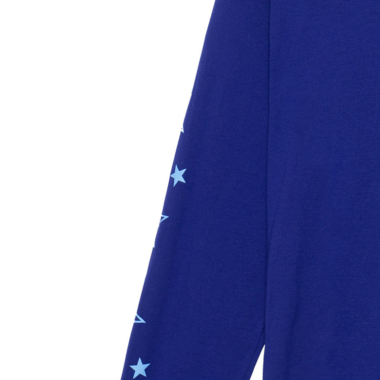 Cheap Chrome Hearts 2022蓝色星星Logo印花男女同款长袖T恤 CH-2022100805