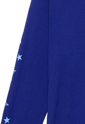 Chrome Hearts 2022蓝色星星Logo印花男女同款长袖T恤 CH-2022100805 Cheap Chrome Hearts 2022蓝色星星Logo印花男女同款长袖T恤 CH-2022100805