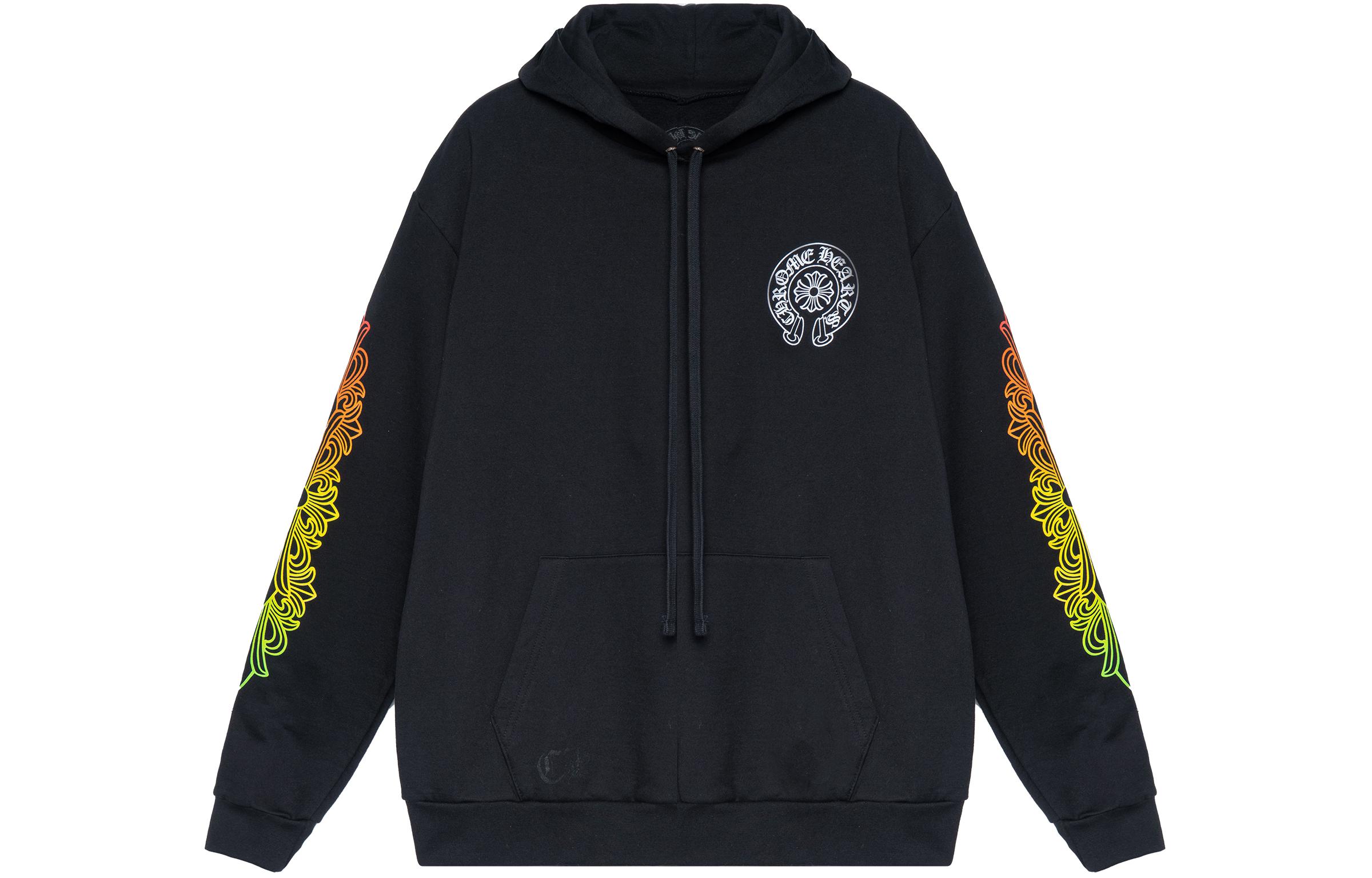 Chrome Hearts FW22 Gradient Logo Print Hoodie Black Unisex Long Sleeve CH-072511