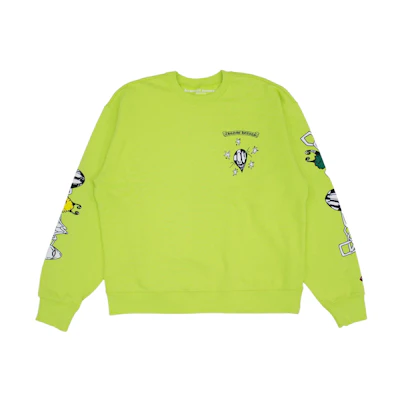 Chrome Hearts FW22 Graffiti Print Oversized Green Crewneck Sweatshirt Unisex CH-091402