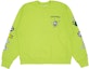 Order Chrome Hearts FW22 塗鴉綠色寬鬆版圓領衛衣 男女適穿 CH-091402
