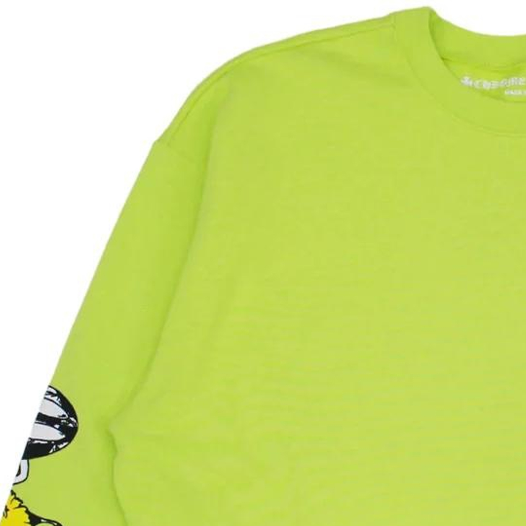 Purchase Chrome Hearts FW22 塗鴉綠色寬鬆版圓領衛衣 男女適穿 CH-091402