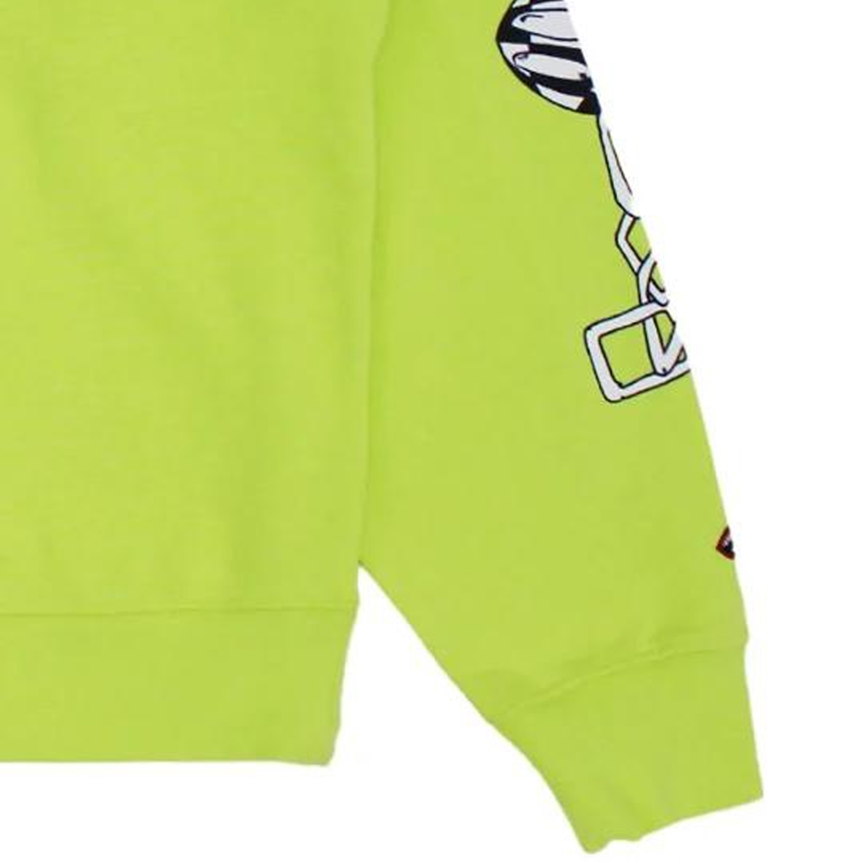 Sizing Chrome Hearts FW22 塗鴉綠色寬鬆版圓領衛衣 男女適穿 CH-091402