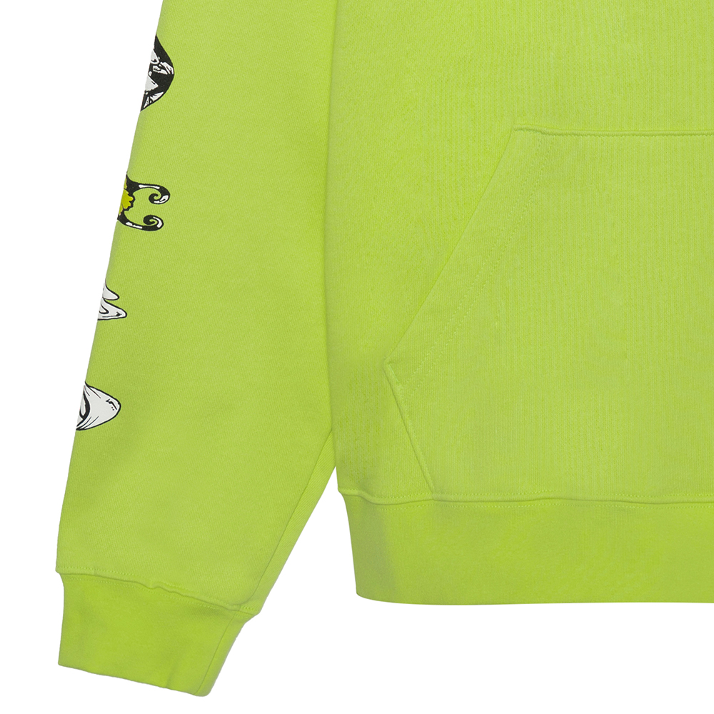 Shop Chrome Hearts FW22 Graffiti Print Pullover Hoodie Unisex Green. CH-091401