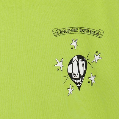 Chrome Hearts FW22 Graffiti Print Pullover Hoodie Unisex Green. CH-091401 Details for Chrome Hearts FW22 Graffiti Print Pullover Hoodie Unisex Green. CH-091401