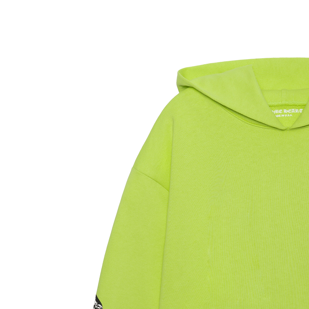 Sizing Chrome Hearts FW22 Graffiti Print Pullover Hoodie Unisex Green. CH-091401