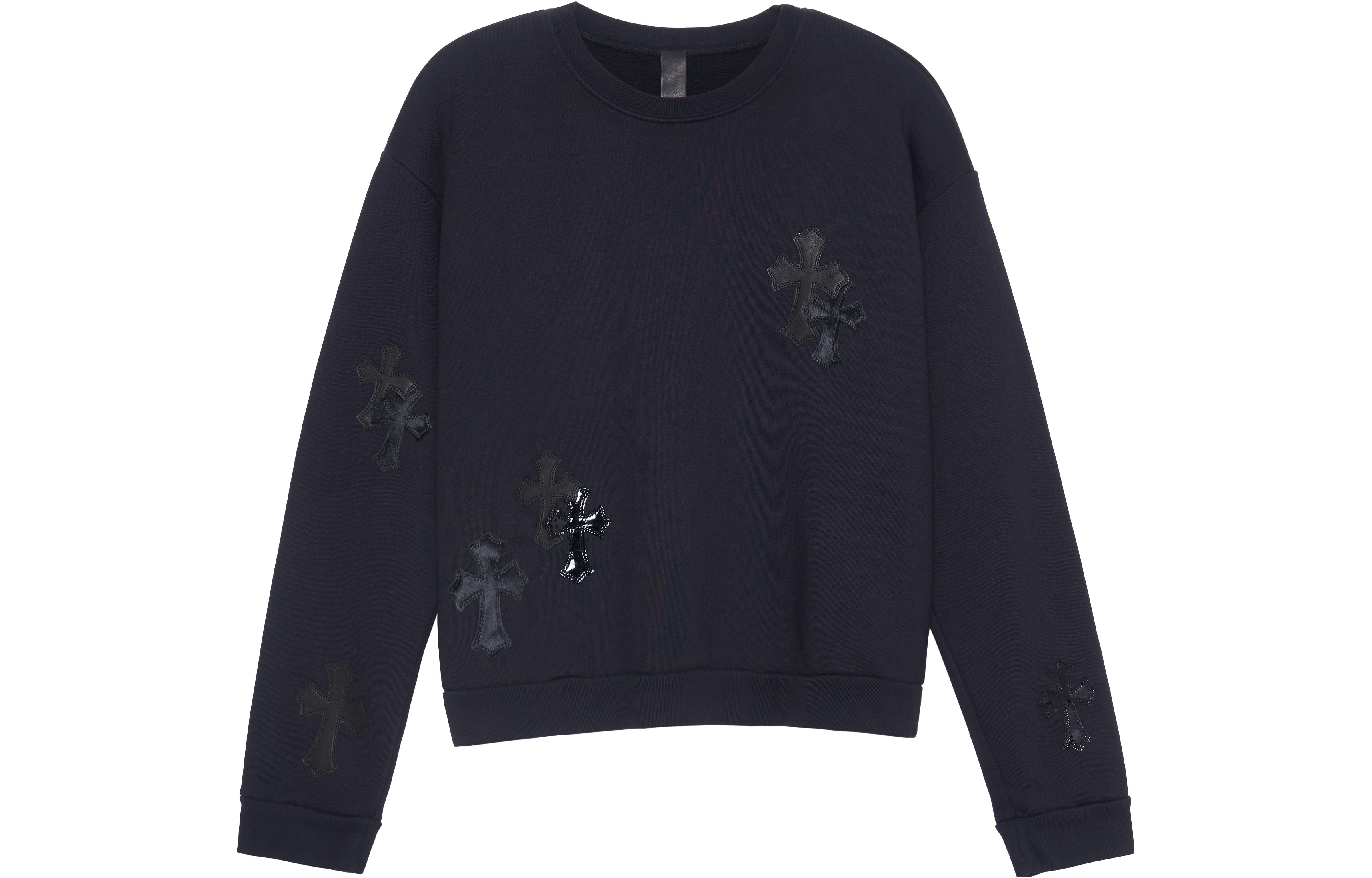 Chrome Hearts FW22 Graphic Print Crewneck Pullover Sweatshirt Unisex Black CH-2022110402