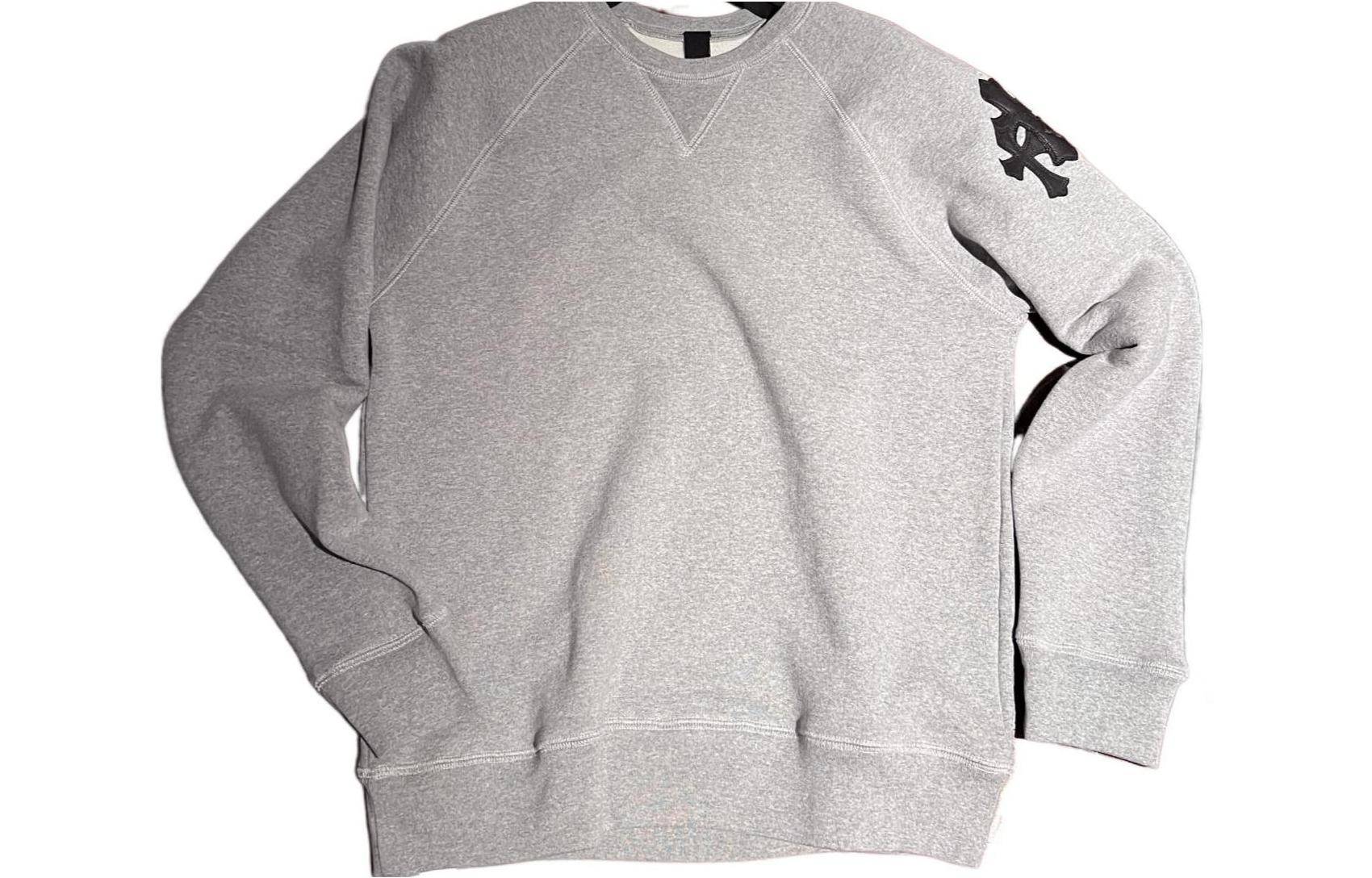 Chrome Hearts FW22 Letter Scroll Pullover Hoodie Grey Long Sleeve CH-2022110101