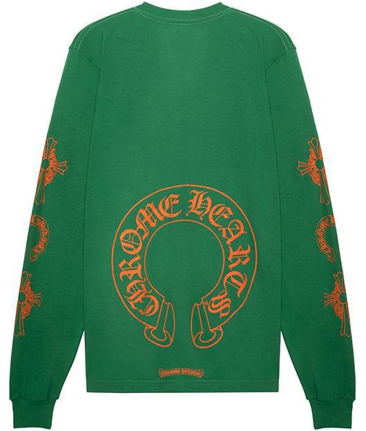 chrome-hearts-fw-22-light-green-star-logo-print-unisex-long-sleeve-t-shirt-ch-2022100804