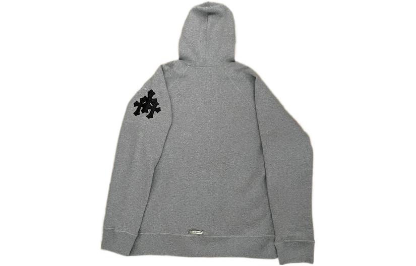 Lookbook Sudadera Unisex Chrome Hearts FW22 Logo Patch con Capucha - Gris. CH-072701