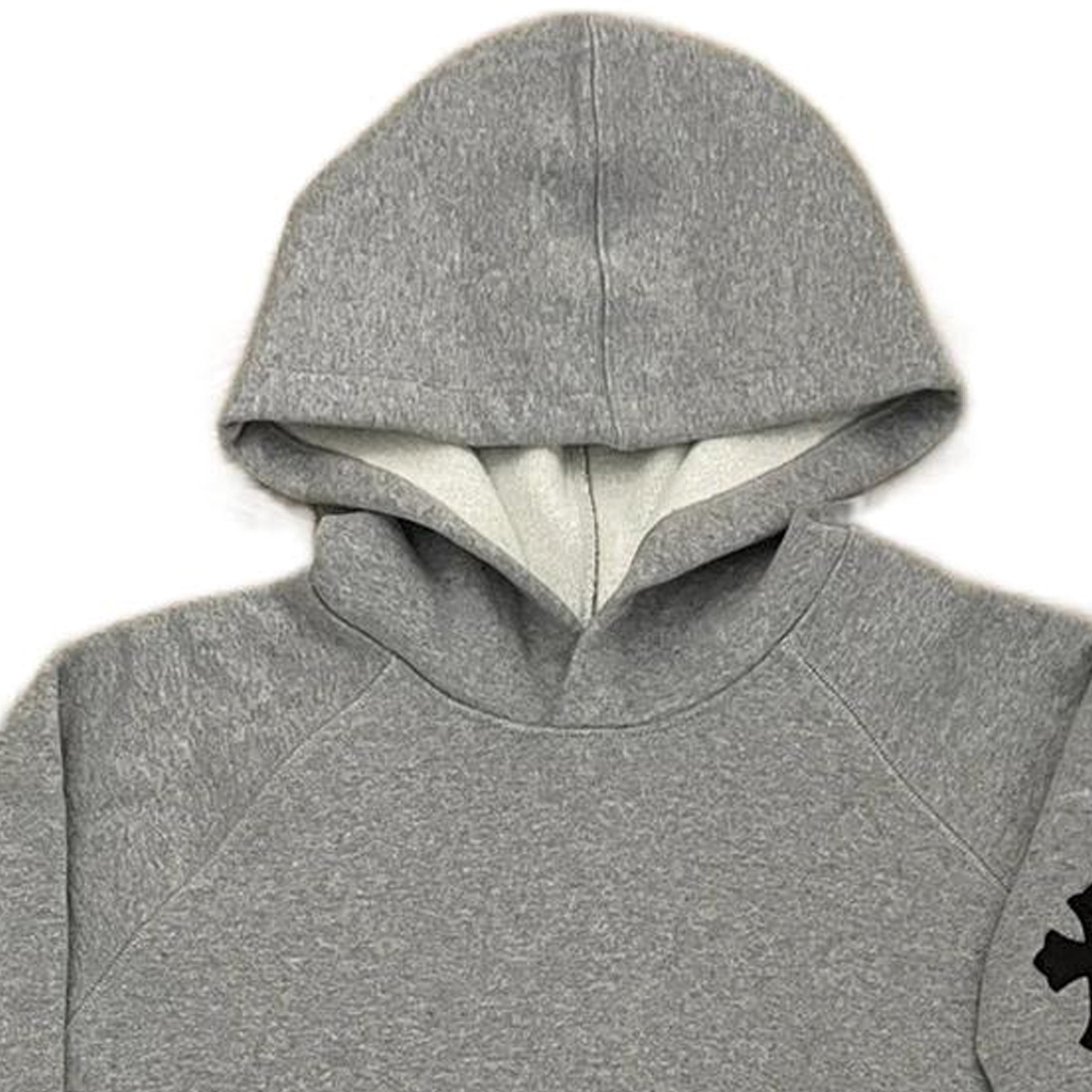 Sizing Sudadera Unisex Chrome Hearts FW22 Logo Patch con Capucha - Gris. CH-072701