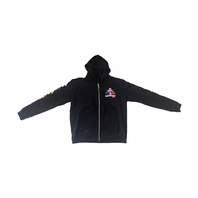 Chrome Hearts FW22 Logo Print Zip-Up Hoodie Black () CH-2022100803