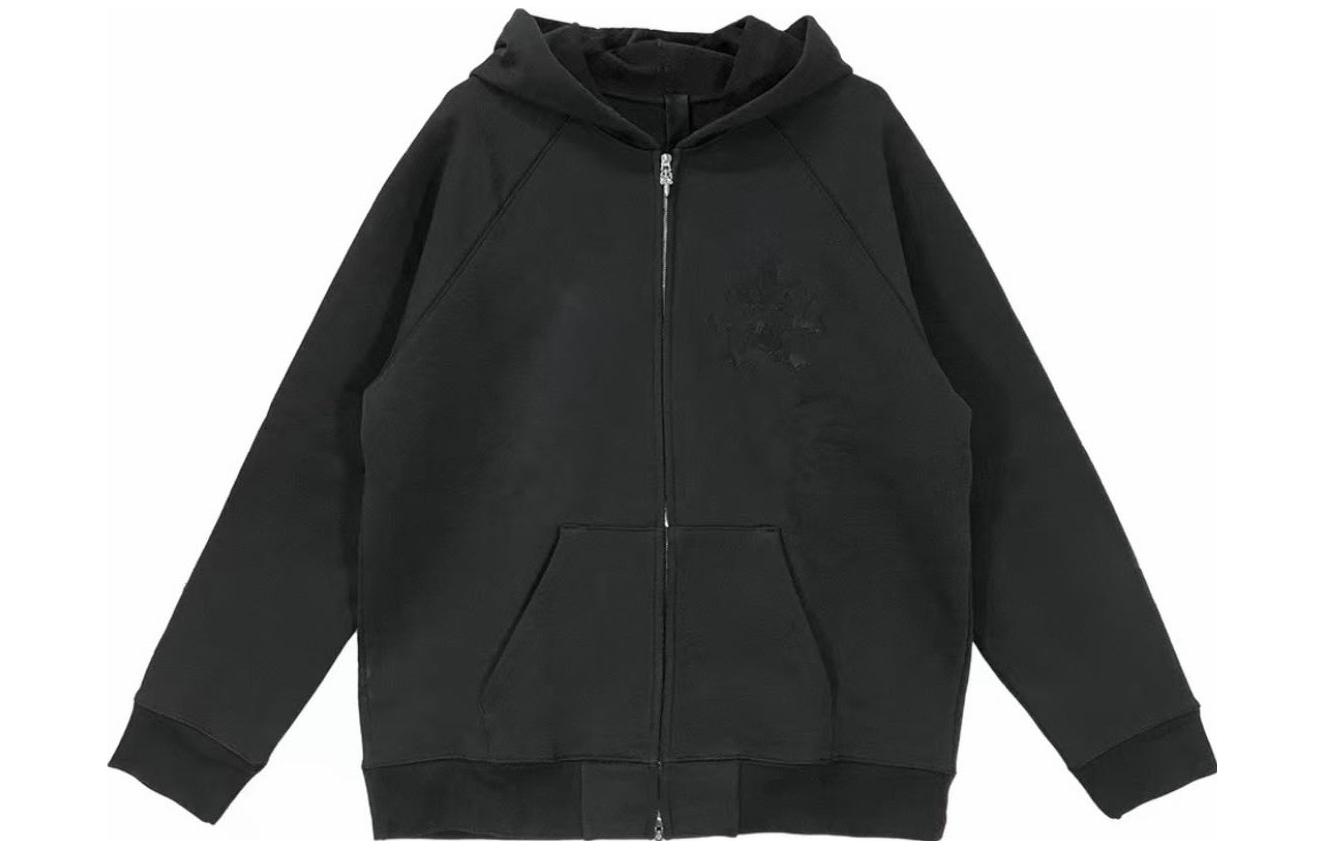Order Chrome Hearts FW22 Patch Logo Zip-Up Hoodie Unisex CH-072702