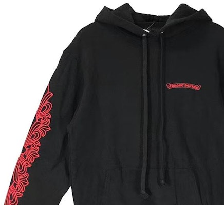 クロムハーツ FW22 レッドフローラルクロスロゴフーディーユニセックスブラック. CH-2022101802 Sizing クロムハーツ FW22 レッドフローラルクロスロゴフーディーユニセックスブラック. CH-2022101802