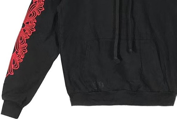 クロムハーツ FW22 レッドフローラルクロスロゴフーディーユニセックスブラック. CH-2022101802 Cheap クロムハーツ FW22 レッドフローラルクロスロゴフーディーユニセックスブラック. CH-2022101802