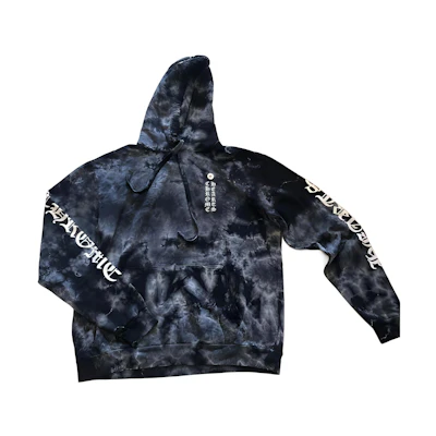 Chrome Hearts FW22 Tie-Dye Logo Pullover Long Sleeve Sweatshirt Navy Unisex CH-2022100802