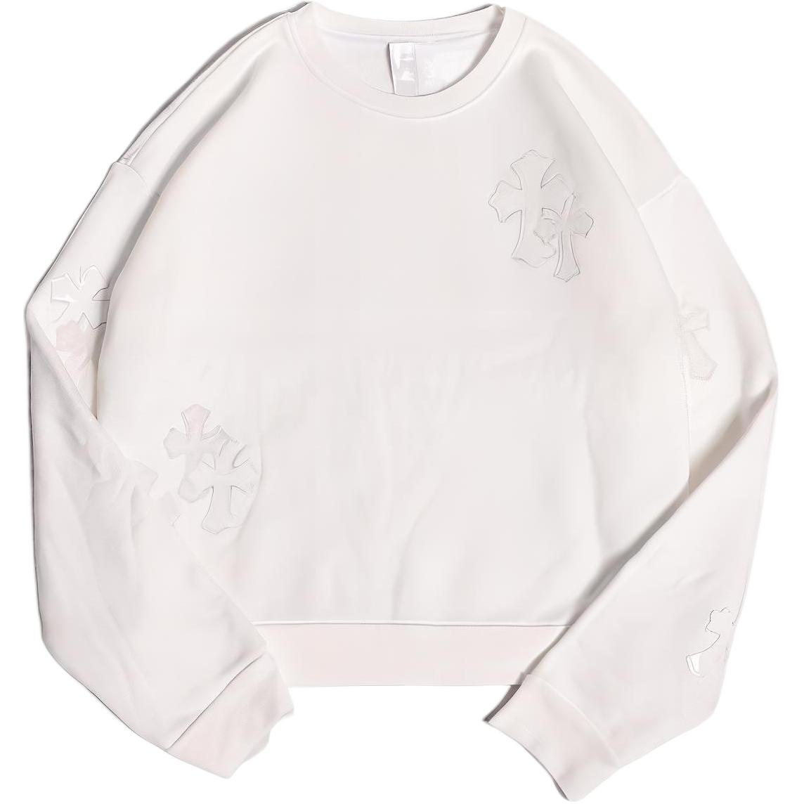 Chrome Hearts FW22 White Unisex Crewneck Pullover Sweatshirt CH-072104