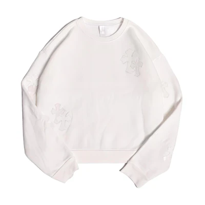 Chrome Hearts FW22 White Unisex Crewneck Pullover Sweatshirt CH-072104