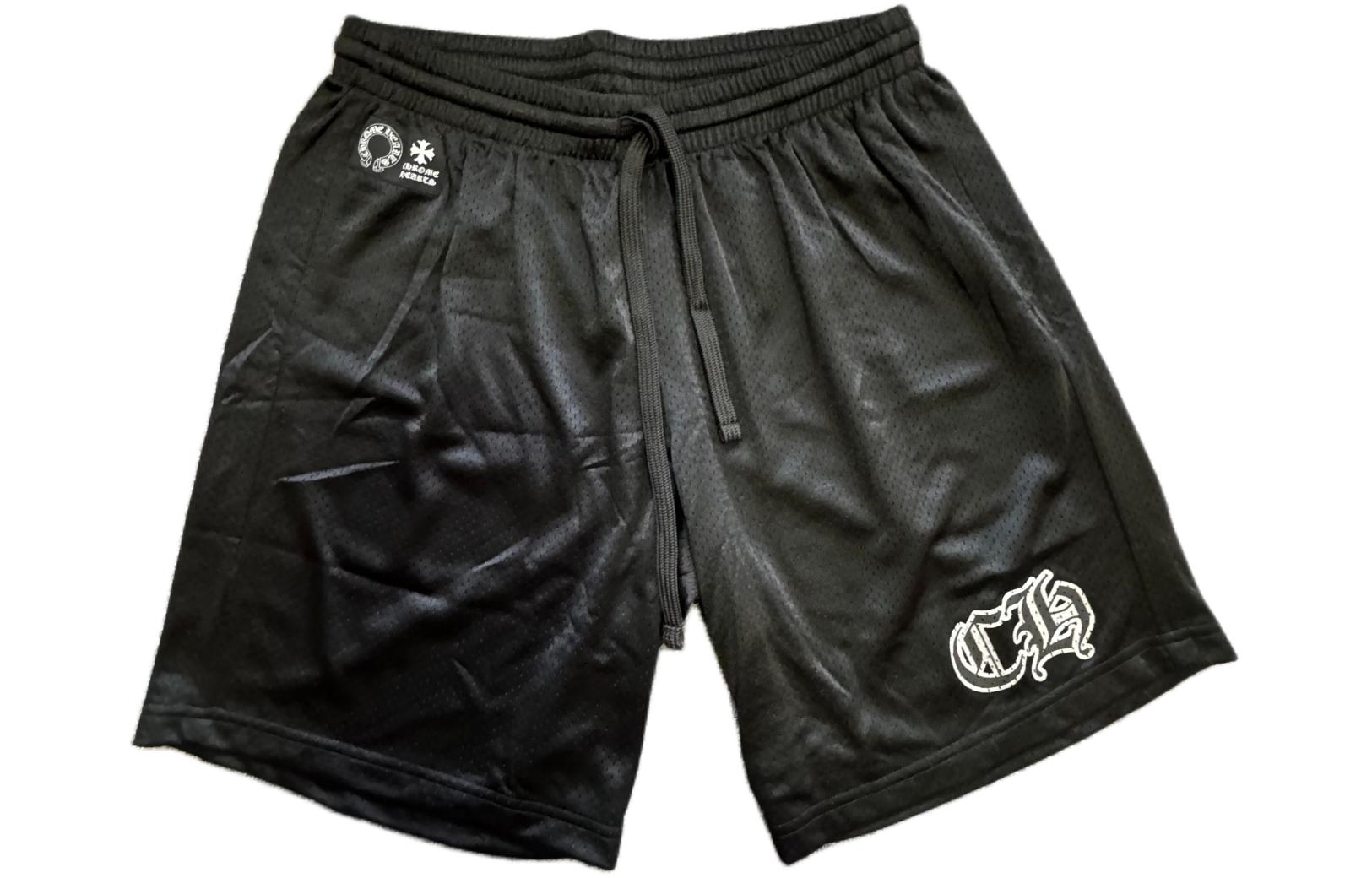 Order Chrome Hearts FW23 Black Casual Straight-Leg Logo Print Shorts Men 034-033353