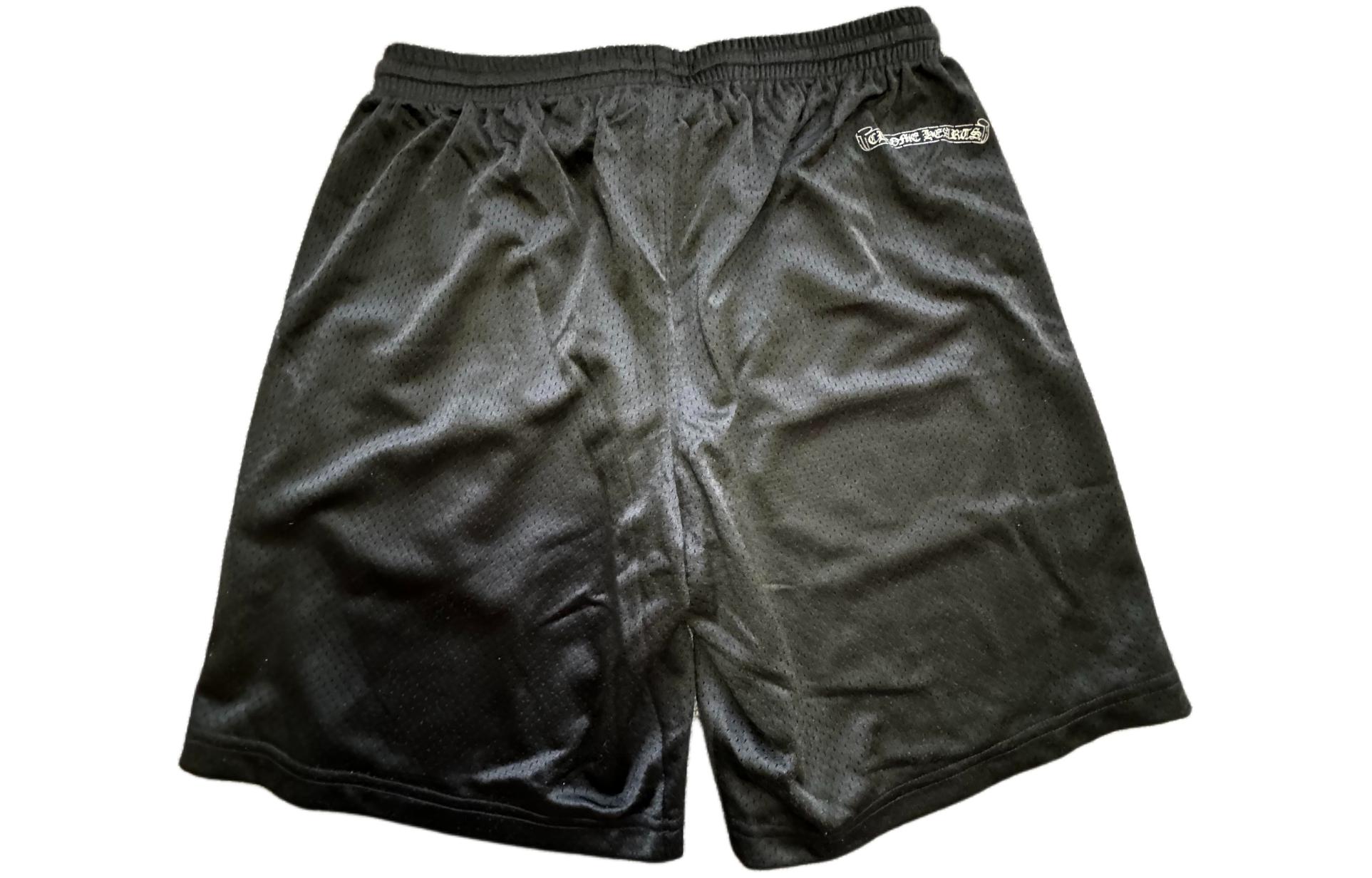 Lookbook Chrome Hearts FW23 Black Casual Straight-Leg Logo Print Shorts Men 034-033353