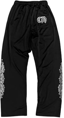 Chrome Hearts FW23 Celana Pria Hitam Seri Hockey dengan Desain Letter Print. CH-2023-0875 Lookbook Chrome Hearts FW23 Celana Pria Hitam Seri Hockey dengan Desain Letter Print. CH-2023-0875